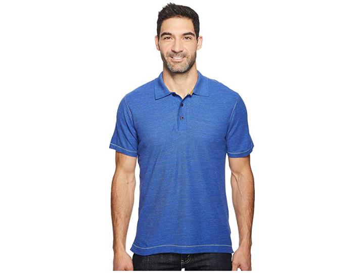 Robert Graham Messenger Polo (heather Blue) Men's Short Sleeve Pullover