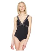 Emporio Armani Iconic Logoband Bodysuit (black) Women's Jumpsuit & Rompers One Piece