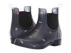Joules Kids Rockinghan Pvc Chelsea Boot (toddler/little Kid/big Kid) (navy Multi Dot) Girls Shoes