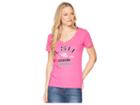 Champion College Lsu Tigers University V-neck Tee (wow Pink) Girl's T Shirt