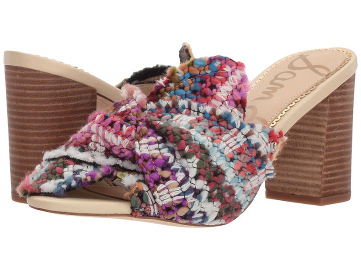 Sam Edelman Oda (bright Multi Chevron Yarn Weave) High Heels