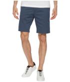 Calvin Klein Flat Front Striped Twill Shorts (atlantis) Men's Shorts