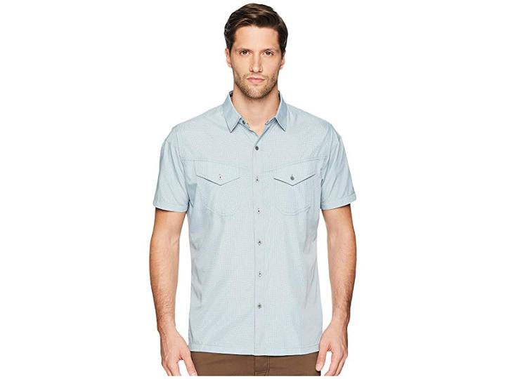 Kuhl Stealth (blue Fog) Men's Short Sleeve Button Up
