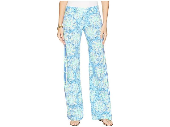 Lilly Pulitzer Bal Harbour Palazzo Pants (bennet Blue Tropic Like Its Hot) Women's Casual Pants