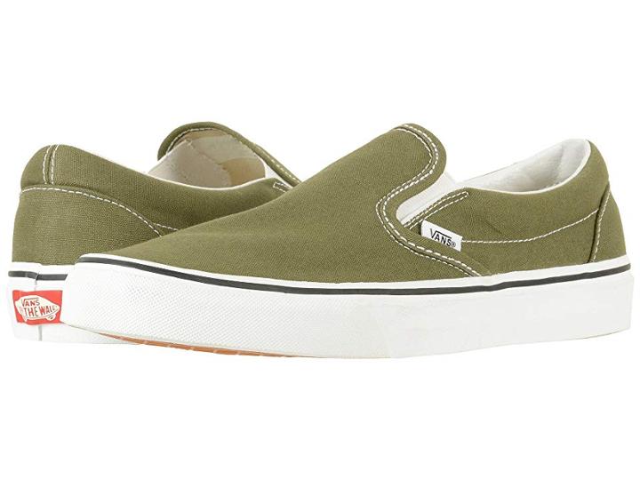 Vans Classic Slip-ontm (winter Moss/true White) Skate Shoes