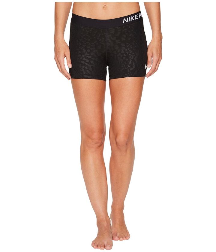 Nike Pro Spotted Cat 3 Training Short (black/white) Women's Shorts