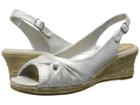 Bella-vita Sangria Too (white/silver) Women's Wedge Shoes