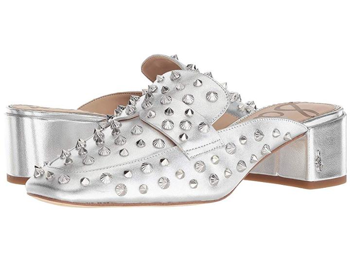 Sam Edelman Agustus (soft Silver Metallic Leather Polished Metallic Leather) Women's Shoes