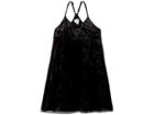Maddie By Maddie Ziegler Knit Velvet Slip Dress (big Kids) (black) Girl's Dress