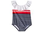 Janie And Jack Striped One-piece Swimsuit (infant) (multi) Girl's Swimsuits One Piece