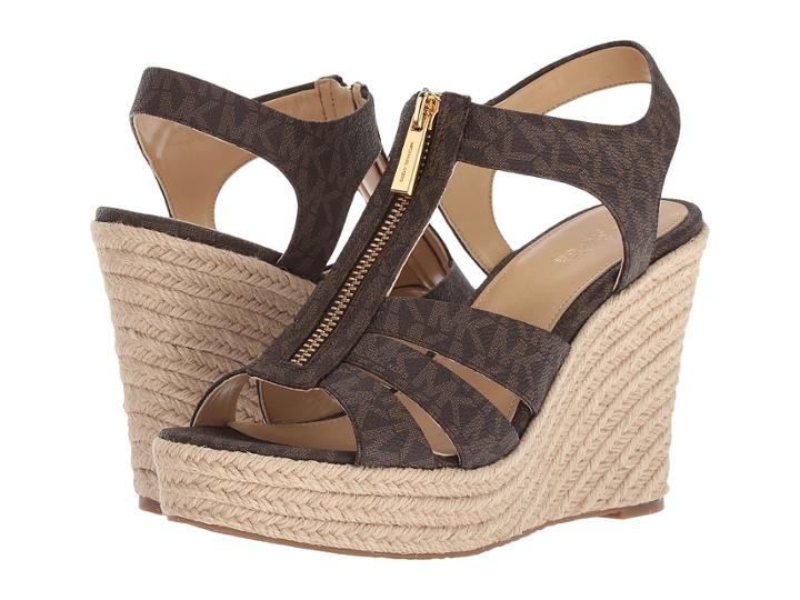 Michael Michael Kors Berkley Wedge (brown) Women's Wedge Shoes