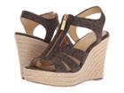 Michael Michael Kors Berkley Wedge (brown) Women's Wedge Shoes