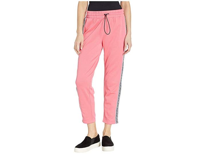Juicy Couture Tricot Logo Stripe Pants (camelia Rose) Women's Casual Pants