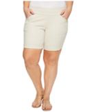 Jag Jeans Plus Size Plus Size Ainsley Divine Twill Pull-on 8 Shorts In Stone (stone) Women's Shorts