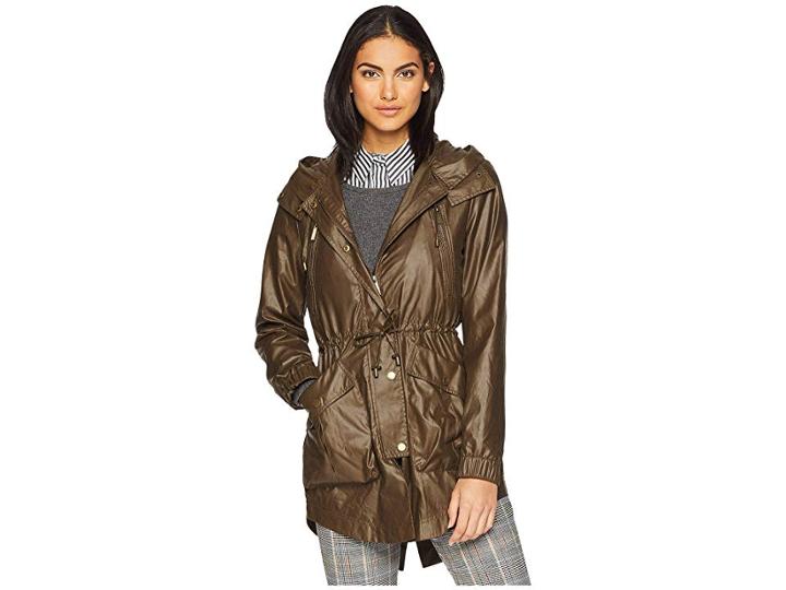 French Connection Anorak W/ Chest Zippers (turtle) Women's Coat