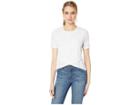 Bcbgeneration Cross Front Short Sleeve Knit Top (optic White) Women's Clothing
