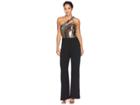 Alexia Admor One Shoulder Sequin Jumpsuit (black Multi) Women's Jumpsuit & Rompers One Piece