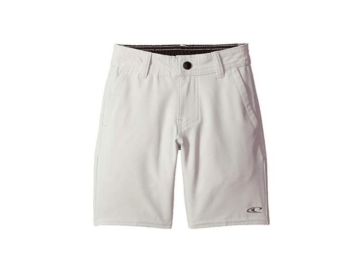 O'neill Kids Loaded Heather Hybrid Shorts (little Kids) (fog) Boy's Shorts