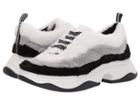 Katy Perry The Fuzz (black/grey/white Faux Fur) Women's Shoes