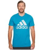 Adidas Big Tall Badge Of Sport Metal Mesh Tee (mystery Petrol/iridescent) Men's T Shirt