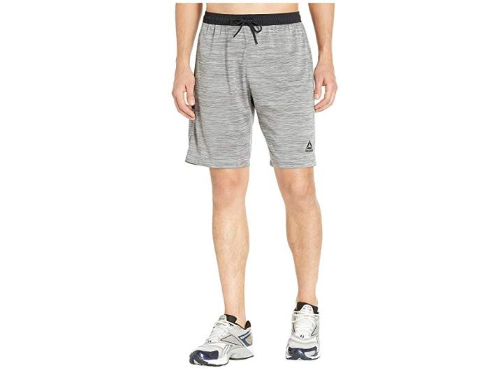 Reebok Workout Ready Knit Shorts (medium Grey Heather) Men's Shorts