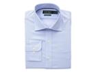 Lauren Ralph Lauren Classic Fit No-iron Houndstooth Warren Dress Shirt (azure/white) Men's Long Sleeve Button Up