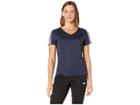 Adidas Running 3-stripes Tee (legend Ink/white) Women's T Shirt