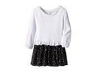 Splendid Littles Star Print Dress (little Kids) (ice Grey Heather) Girl's Dress
