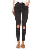 Free People High-rise Busted Skinny (black) Women's Jeans