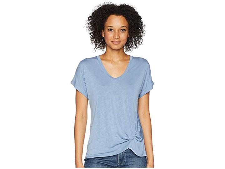 Nic+zoe Boardwalk Tee (washed Blue Haze) Women's T Shirt