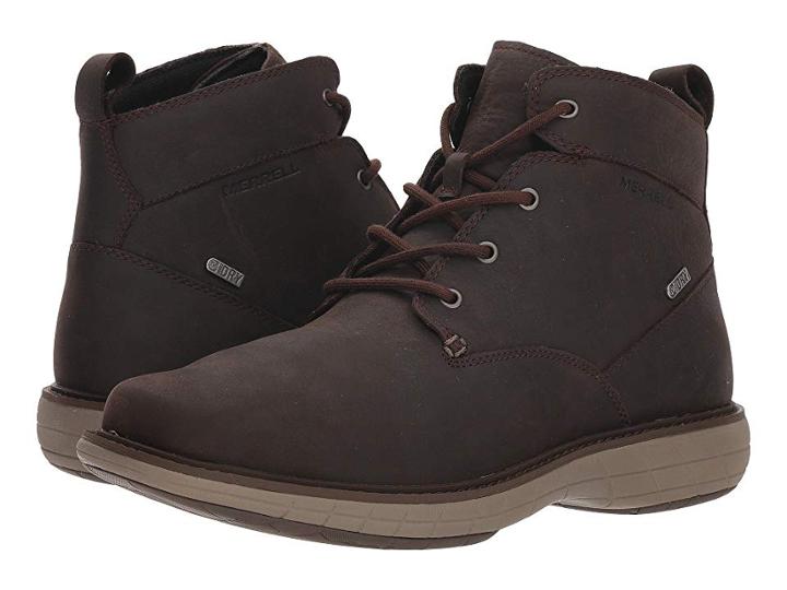 Merrell World Vue Chukka Waterproof (black Slate) Men's Lace-up Boots