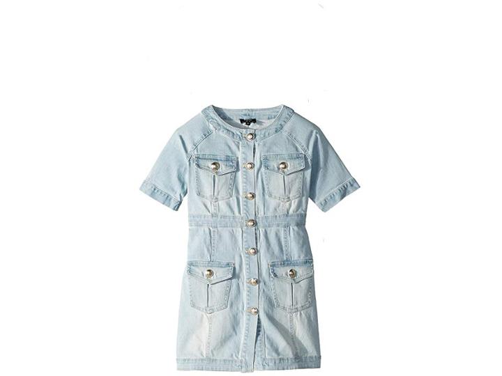Bardot Junior Mila Denim Dress (big Kids) (marisol Blue) Girl's Dress