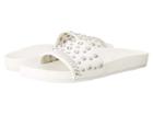 J/slides Nora (white Leather) Women's Shoes