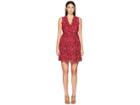 Kate Spade New York So Foxy Bicolor Lace Dress (begonia Bloom/deep Russet) Women's Dress