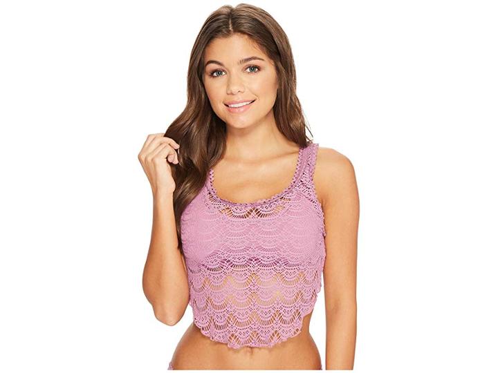 Becca By Rebecca Virtue Color Play Knot Top (mauve) Women's Swimwear