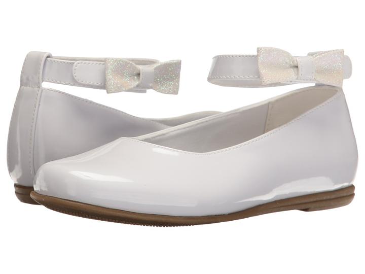 Rachel Kids Louisa (little Kid) (white Patent) Girl's Shoes