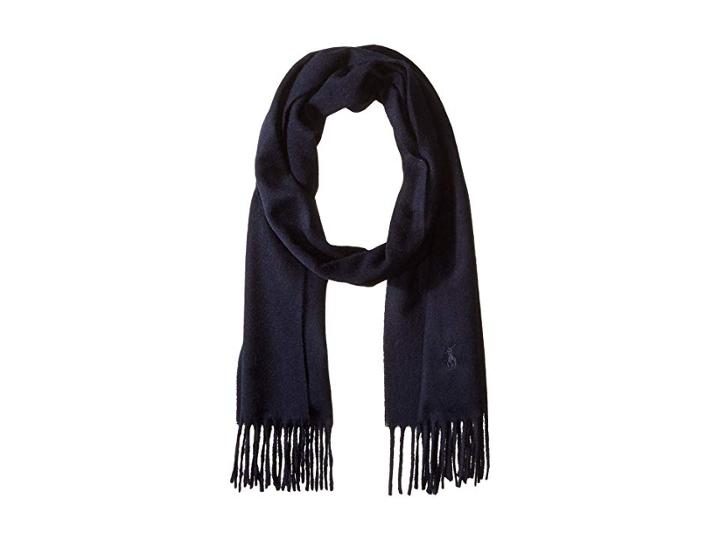 Polo Ralph Lauren Classic Cashmere Scarf (bright Navy) Scarves