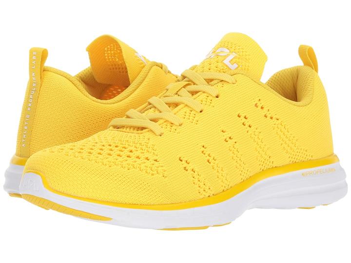 Athletic Propulsion Labs (apl) Techloom Pro (racing Yellow/white) Women's Shoes