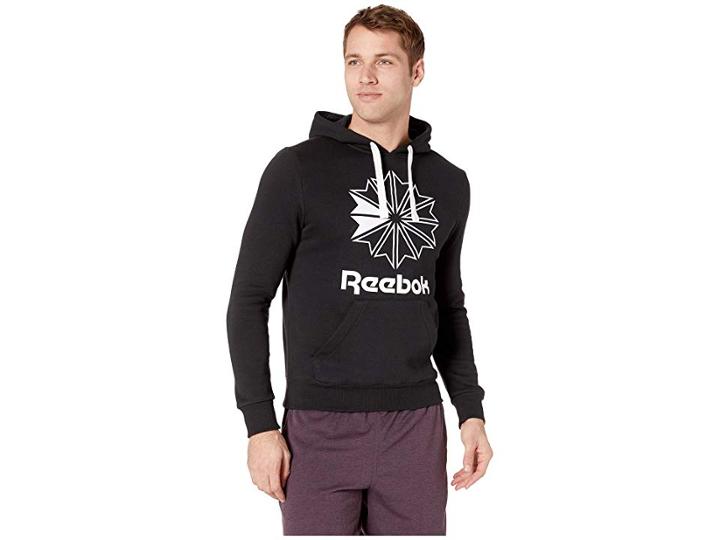 Reebok Classics Big Logo Hoodie (black) Men's Sweatshirt