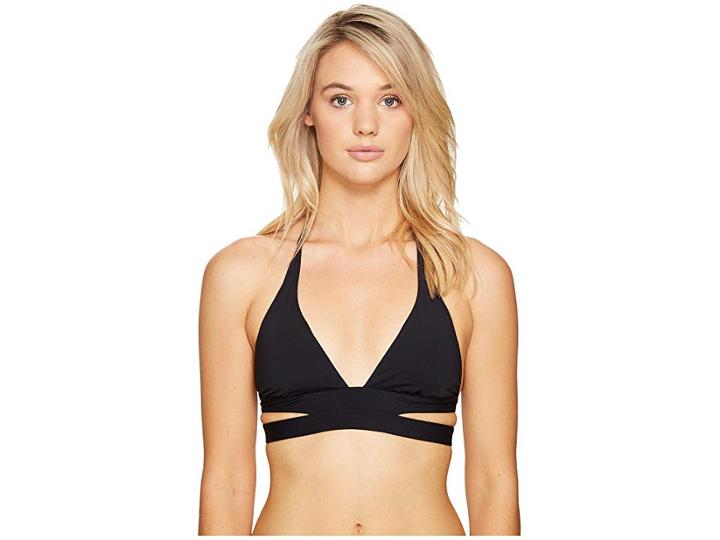 Seafolly Active Halter (black) Women's Swimwear