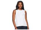 Lucky Brand Embroidered Leaf Tank Top (lucky White) Women's Clothing