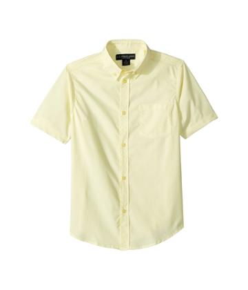 U.s. Polo Assn. Kids Short Sleeve Oxford Shirt (big Kids) (yellow) Boy's Clothing
