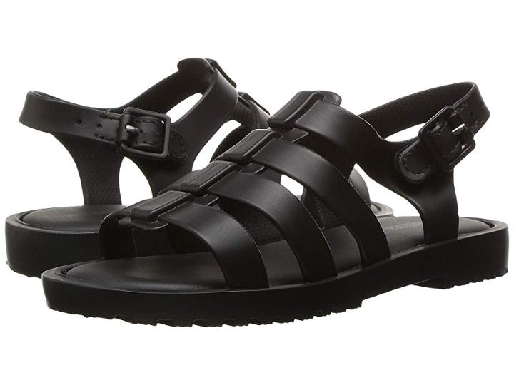 Mini Melissa Flox (toddler) (dark Black) Girls Shoes