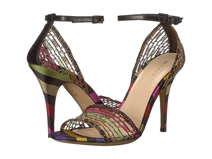 Etro Mesh Sandal (black) Women's Shoes
