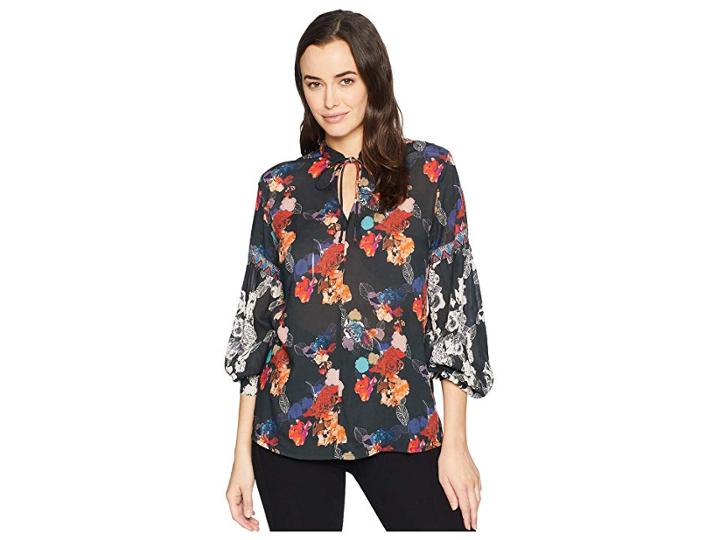 Tolani Swanna Long Sleeve Blouse (rosette) Women's Blouse