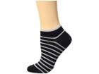 Falke Nautical Shimmer Sneaker Sock (dark Navy) Women's Crew Cut Socks Shoes