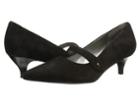 Trotters Petra (black Kid Suede/pearlized Patent Man Made) Women's 1-2 Inch Heel Shoes