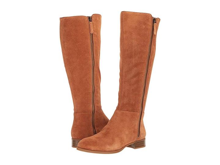 Nine West Nihari Tall Boot (dark Natural Suede) Women's Boots