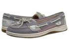 Sperry Top-sider Angelfish (charcoal Canvas/open Mesh) Women's Slip On  Shoes
