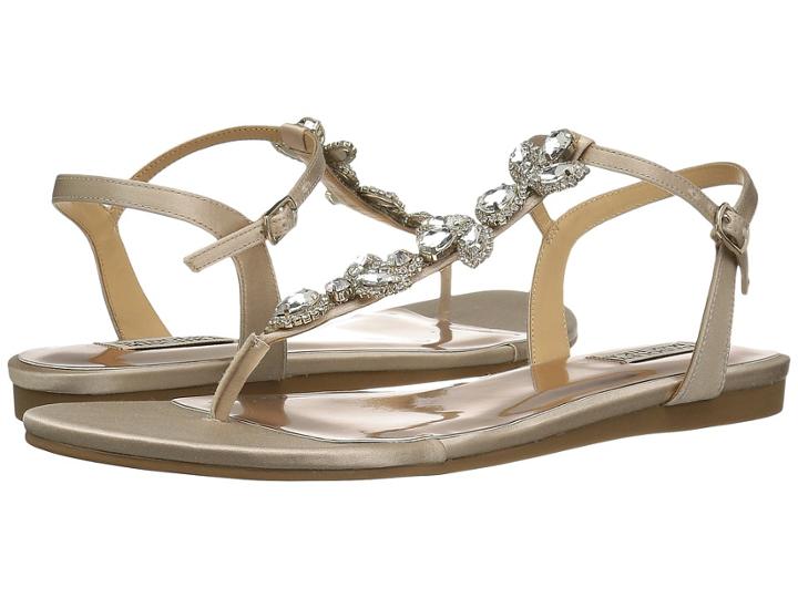 Badgley Mischka Sissi (nude Satin) Women's Shoes